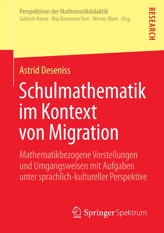 Produktbild: Schulmathematik im Kontext von Migration