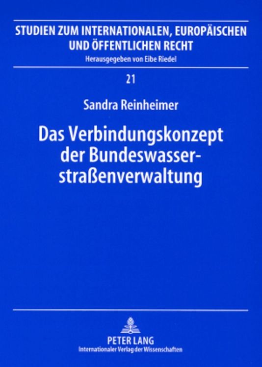 Produktbild: Das Verbindungskonzept der Bundeswasserstra&szlig;enverwaltung