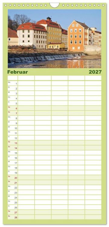 Produktbild: Familienplaner 2027 - G&ouml;rlitz - Die Perle Niederschlesiens mit 5 Spalten (Wandkalender, 21 x 45 cm) CALVENDO