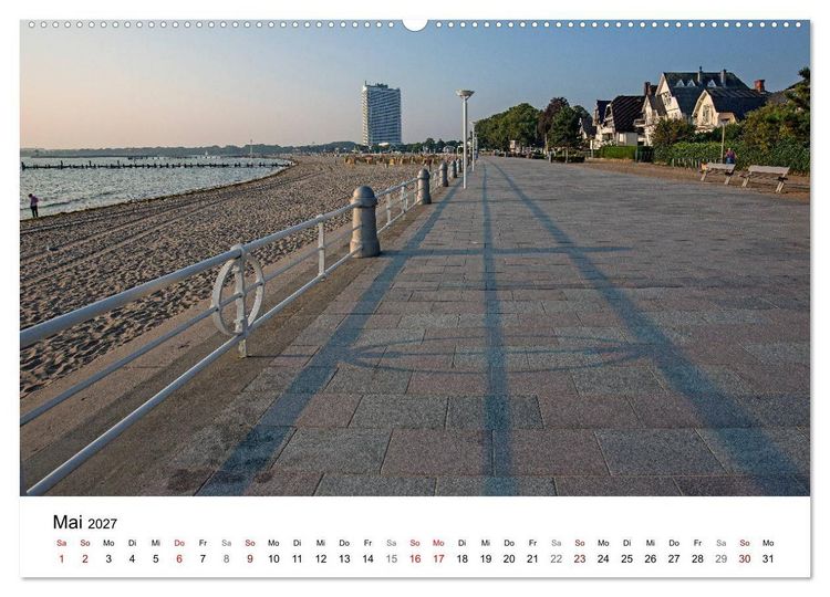 Produktbild: Ostseeheilbad Travem&uuml;nde - L&uuml;becks sch&ouml;nste Tochter (hochwertiger Premium Wandkalender 2027 DIN A2 quer), Kunstdruck in Hochglanz