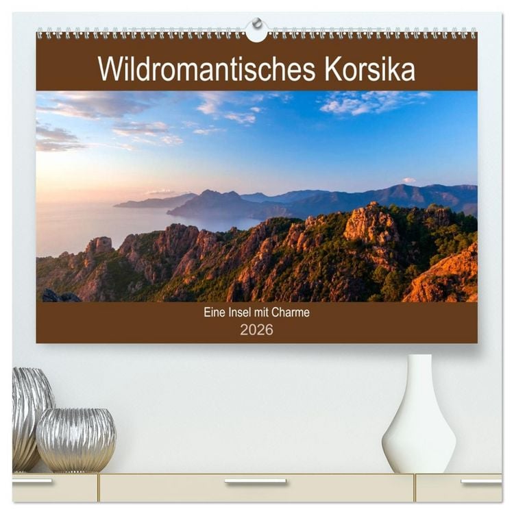 Produktbild: Wildromatisches Korsika (hochwertiger Premium Wandkalender 2026 DIN A2 quer), Kunstdruck in Hochglanz