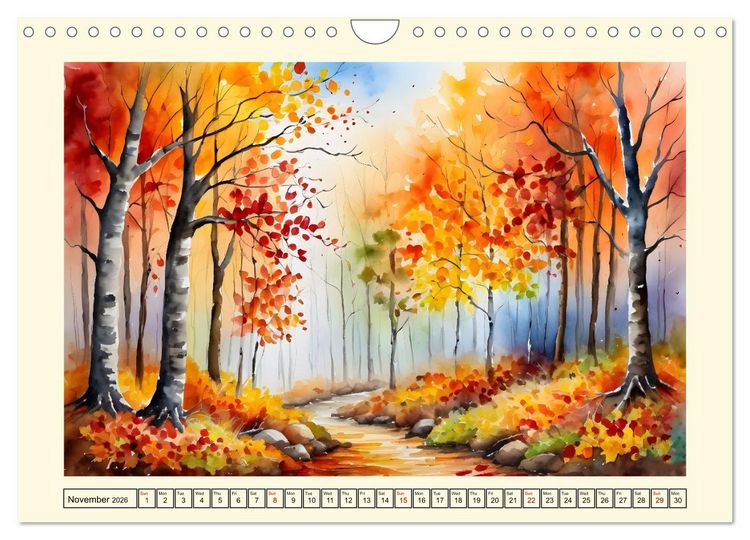 Produktbild: The magic of the seasons (Wall Calendar 2026 DIN A4 landscape), CALVENDO 12 Month Wall Calendar
