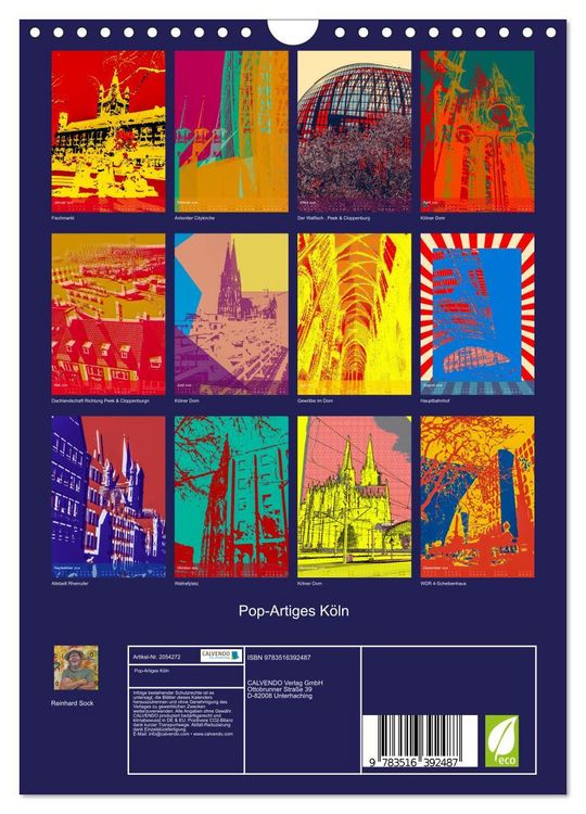 Produktbild: Pop-Artiges K&ouml;ln (Wandkalender 2026 DIN A4 hoch), CALVENDO Monatskalender