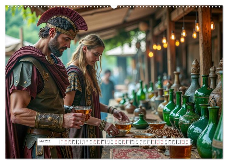 Produktbild: Zur&uuml;ck nach Rom - Das Leben in der Antike (Wandkalender 2026 DIN A2 quer), CALVENDO Monatskalender