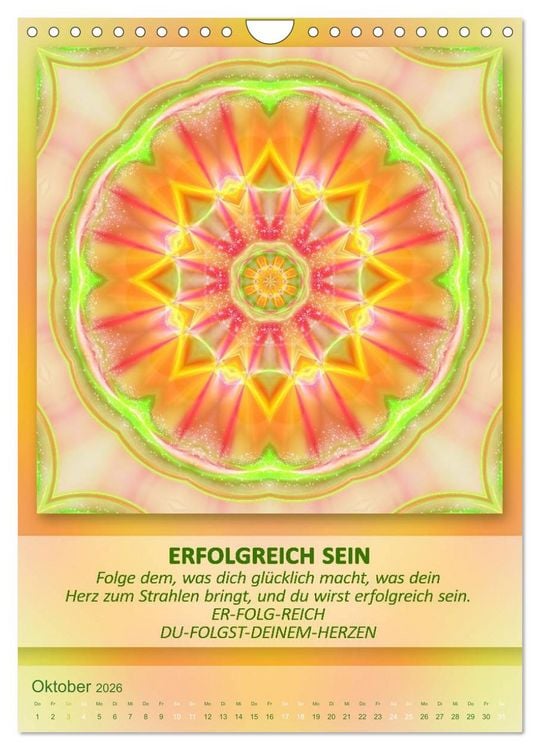 Produktbild: Light Energy Mandalas - Kalender - Vol. 1 (Wandkalender 2026 DIN A4 hoch), CALVENDO Monatskalender