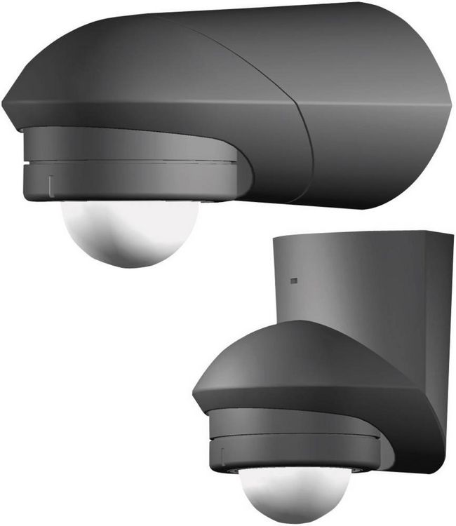 Produktbild: Grothe 94535 Aufputz PIR-Bewegungsmelder 360&deg; Relais Schwarz IP55