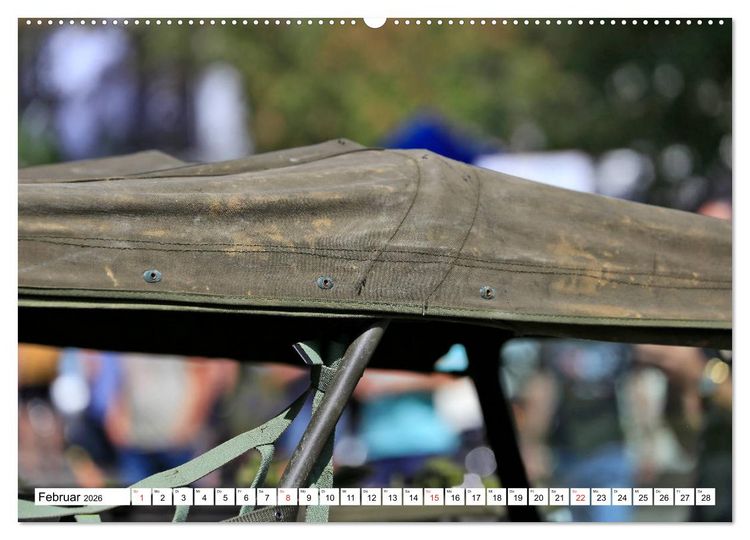 Produktbild: Willys Jeep im Detail vom Frankfurter Taxifahrer Petrus Bodenstaff (hochwertiger Premium Wandkalender 2026 DIN A2 quer), Kunstdruck in Hochglanz