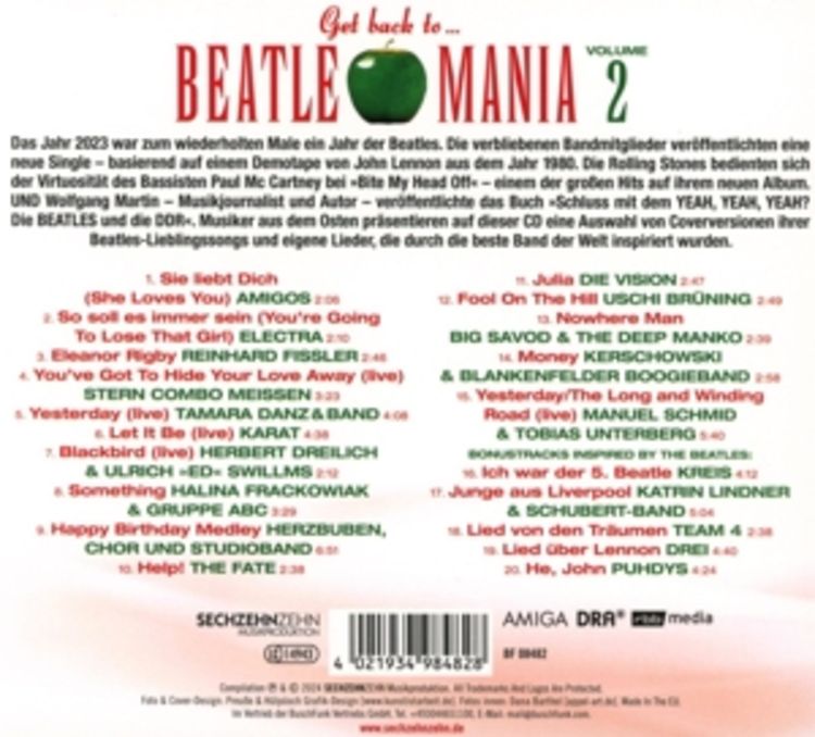 Get Back To... Beatlemania Volume 2