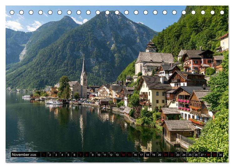 Produktbild: Welterberegion Hallstatt Dachstein (Tischkalender 2026 DIN A5 quer), CALVENDO Monatskalender