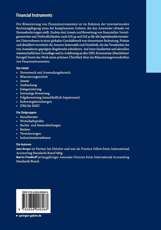 Produktbild: Financial Instruments