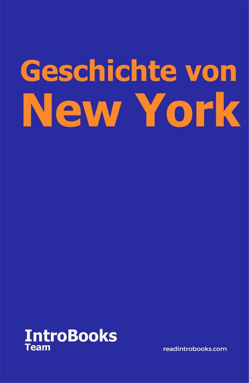 Produktbild: Geschichte von New York