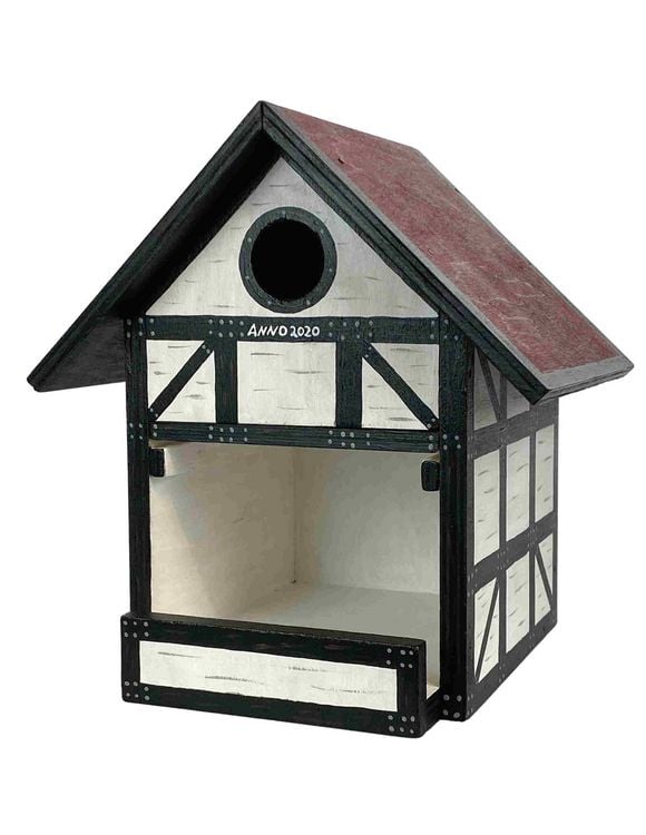 Produktbild: PEBARO 466 - DIY Holzbauset Vogelhaus, Futterhaus und Nistkasten in Einem