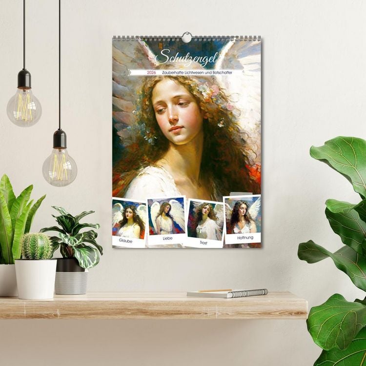 Produktbild: Schutzengel. Zauberhafte Lichtwesen und Botschafter (Wandkalender 2026 DIN A3 hoch), CALVENDO Monatskalender