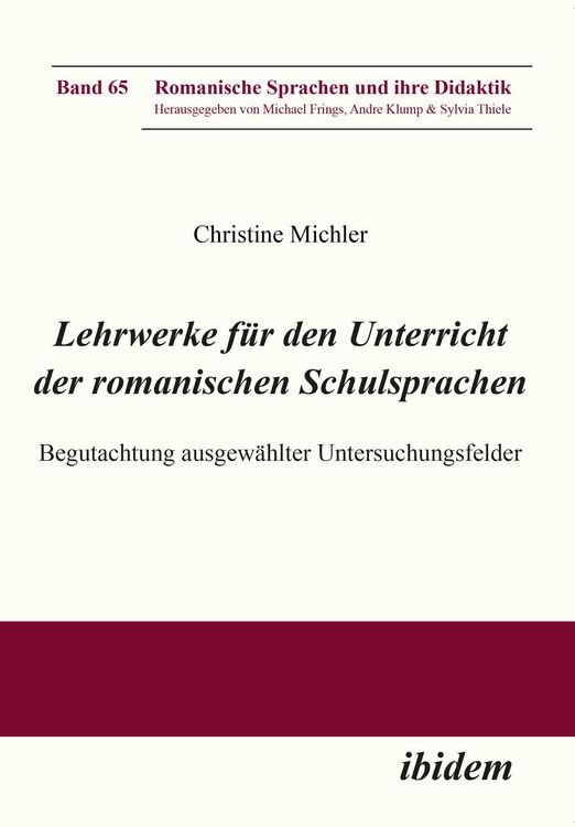 Produktbild: Lehrwerke f&uuml;r den Unterricht der romanischen Schulsprachen
