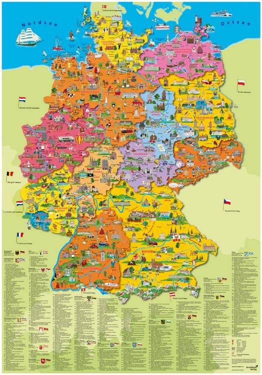 Produktbild: Poster &bdquo;Deutschland Politisch&ldquo;