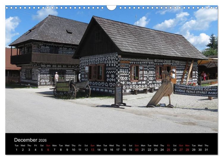 Produktbild: Monuments of Slovakia 2026 (Wall Calendar 2026 DIN A3 landscape), CALVENDO 12 Month Wall Calendar