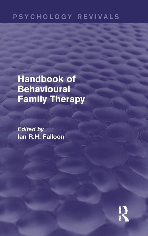 Produktbild: Handbook of Behavioural Family Therapy