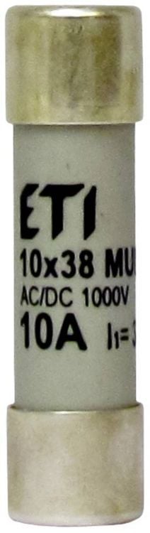 Produktbild: ETI Elektrotechnik 002625400 Multimetersicherung (&Oslash; x L) 10.30 mm x 38 mm 2 A 1000 V Inhalt 1 St.