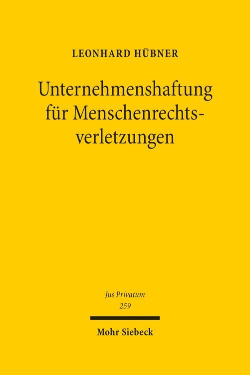 Produktbild: Unternehmenshaftung f&uuml;r Menschenrechtsverletzungen