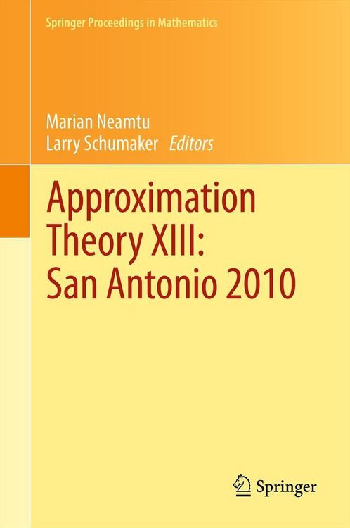 Produktbild: Approximation Theory XIII: San Antonio 2010