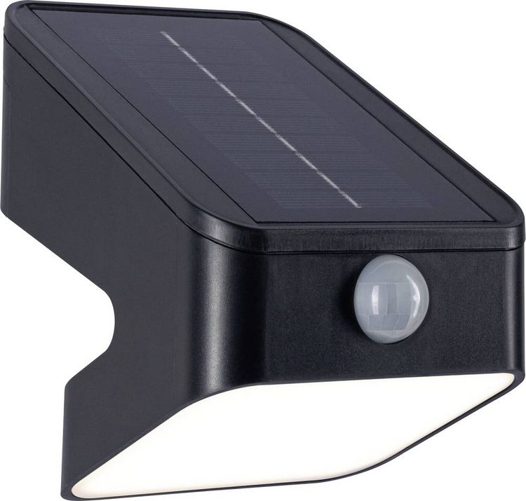 Produktbild: Paulmann 94608 Lesly Solar-Wandstrahler mit Bewegungsmelder 5.5W Warmwei&szlig; Anthrazit
