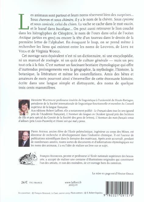 Produktbild: L'&eacute;tonnante histoire des noms des mammif&egrave;res