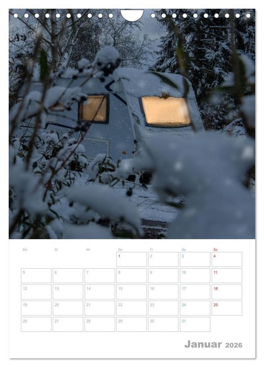 Produktbild: CAMPING-GL&Uuml;CK - Dein Urlaubsplaner (Wandkalender 2026 DIN A4 hoch), CALVENDO Monatskalender