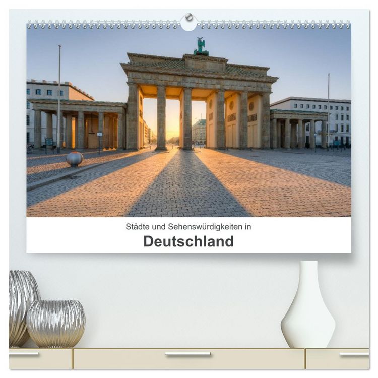 Produktbild: St&auml;dte und Sehensw&uuml;rdigkeiten in Deutschland (hochwertiger Premium Wandkalender 2026 DIN A2 quer), Kunstdruck in Hochglanz