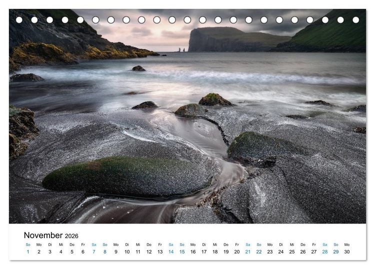 Produktbild: F&auml;r&ouml;er - Archipel im Nordmeer (Tischkalender 2026 DIN A5 quer), CALVENDO Monatskalender