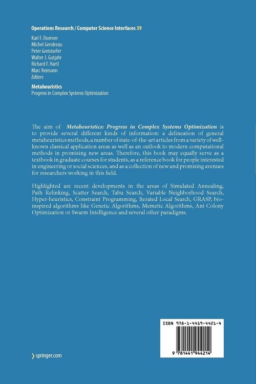 Produktbild: Metaheuristics