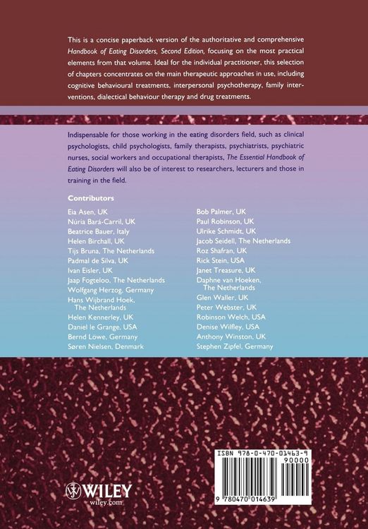 Produktbild: Essential Handbook of Eating Disorders
