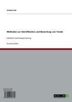 Produktbild: Methoden zur Identifikation und Bewertung von Trends