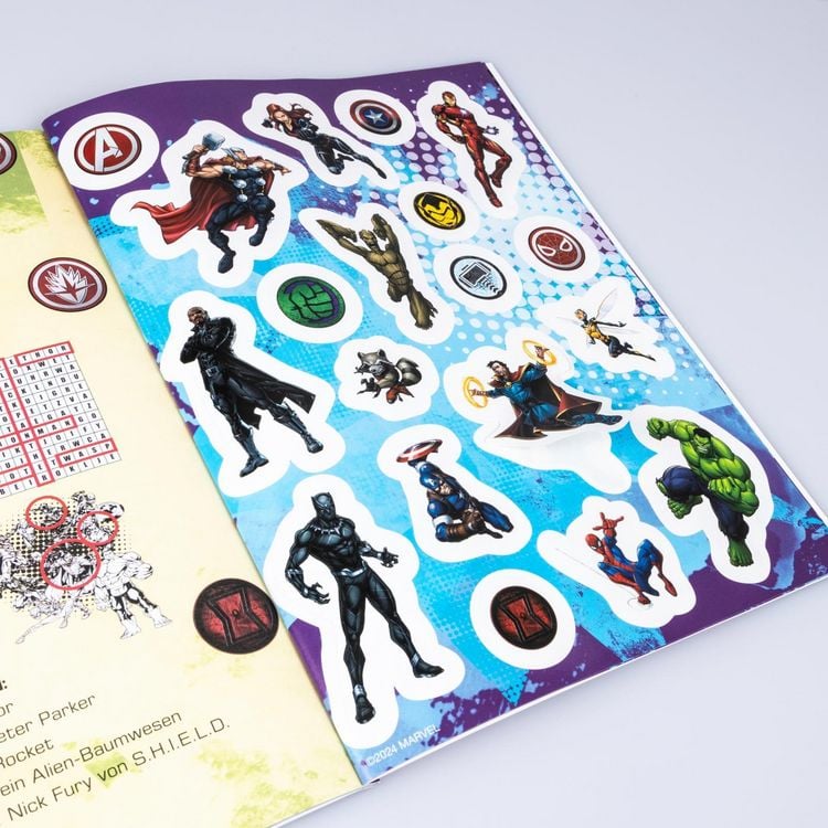 Marvel Adesivi Pack Colore - 16 Adesivi In Vinile Removibili E Impermeabili Con Hulk, Thor, Iron Man, Capitan America