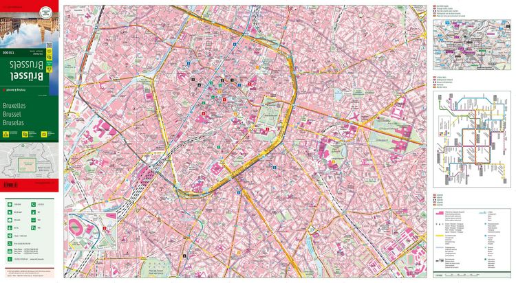 Produktbild: Freytag & berndt Innenstadtplan Br&uuml;ssel 1:10.000