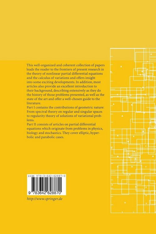 Produktbild: Geometric Analysis and Nonlinear Partial Differential Equations