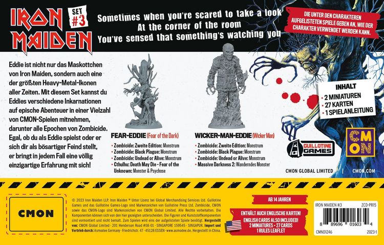 Produktbild: Zombicide: Iron Maiden Charackter Pack 3
