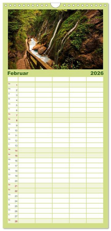 Produktbild: Familienplaner 2026 - Berchtesgadener Land mit 5 Spalten (Wandkalender, 21 x 45 cm) CALVENDO