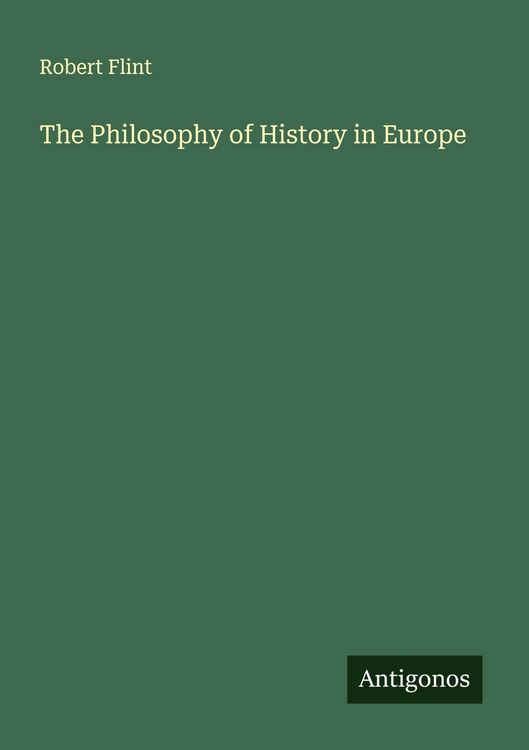 Produktbild: The Philosophy of History in Europe