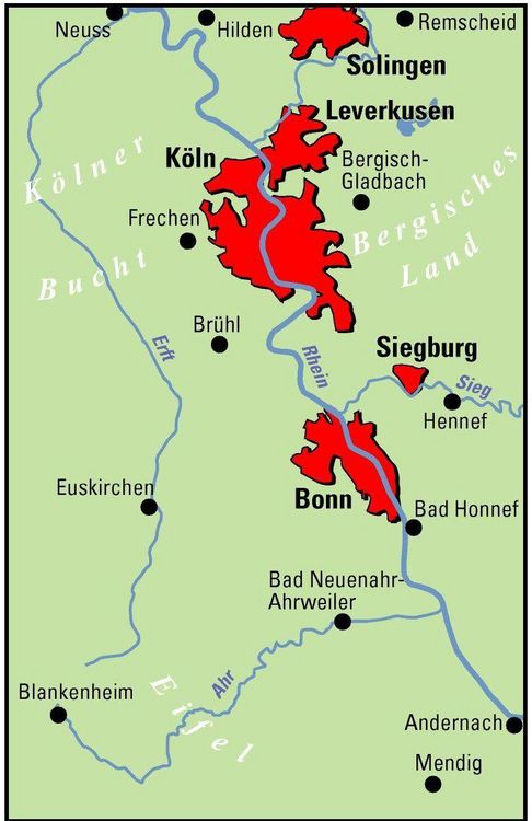 Produktbild: ADFC-Regionalkarte K&ouml;ln/Bonn, 1:75.000, mit Tagestourenvorschl&auml;gen, rei&szlig;- und wetterfest, E-Bike-geeignet, mit Knotenpunkten, GPS-Tracks-Download