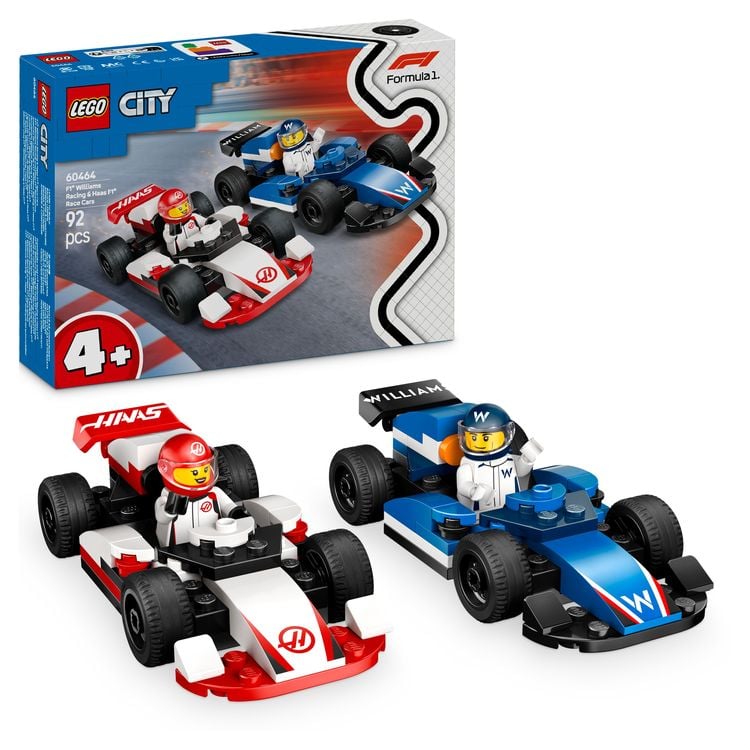 Bild vom Artikel LEGO City F1 Williams Racing und Haas F1 Rennautos - Formel 1 Set 60464 vom Autor 
