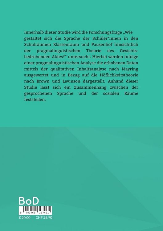 Produktbild: Sprache im Raum Schule heute
