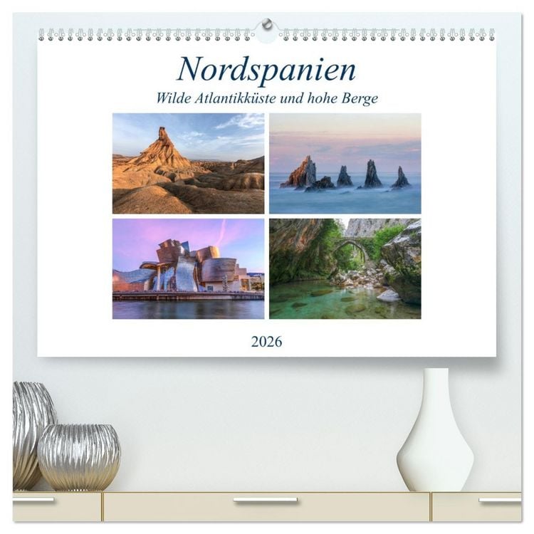 Produktbild: Nordspanien, wilde Atlantikk&uuml;ste und hohe Berge (hochwertiger Premium Wandkalender 2026 DIN A2 quer), Kunstdruck in Hochglanz