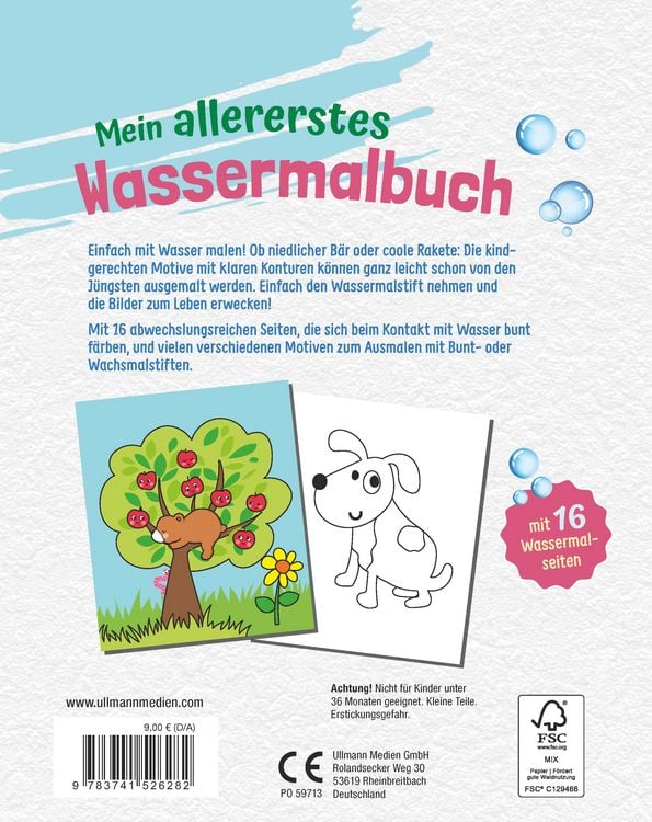 Produktbild: Mein allererstes Wassermalbuch
