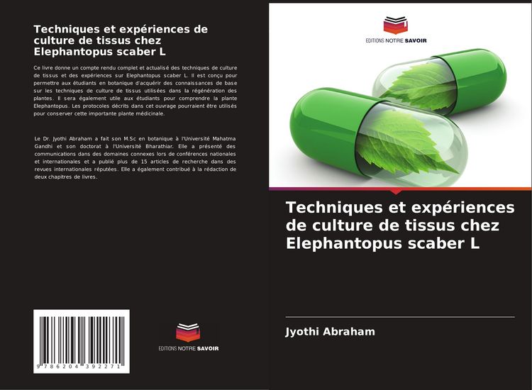 Produktbild: Techniques et exp&eacute;riences de culture de tissus chez Elephantopus scaber L