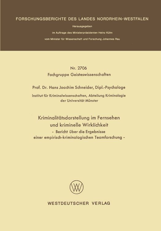Produktbild: Kriminalit&auml;tsdarstellung im Fernsehen und kriminelle Wirklichkeit