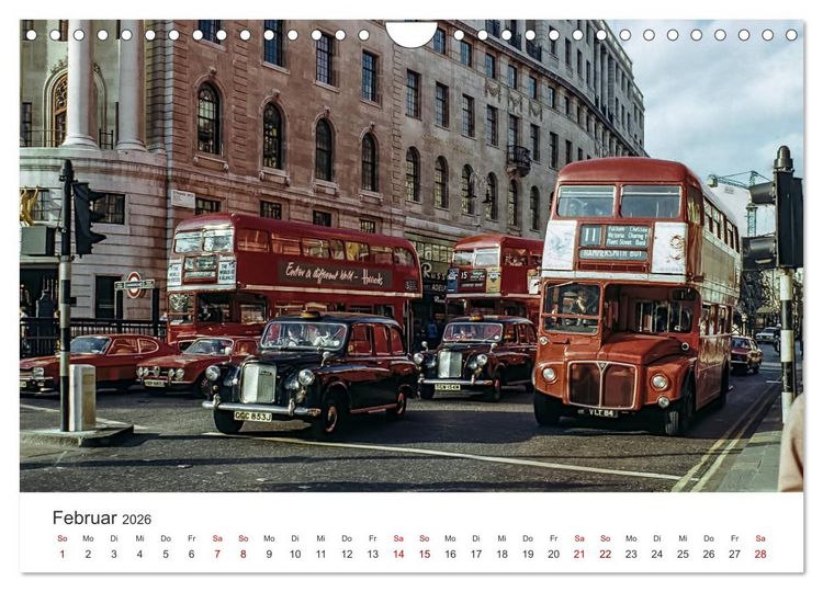 Produktbild: London - Vintage Views (Wandkalender 2026 DIN A4 quer), CALVENDO Monatskalender