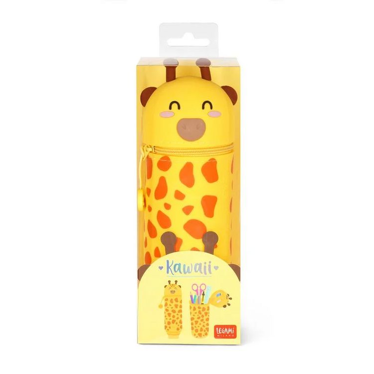 Produktbild: Legami 2-in-1 Federm&auml;ppchen aus Silikon - Kawaii - Giraffe