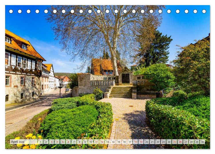 Produktbild: Bad Gandersheim Impressionen (Tischkalender 2026 DIN A5 quer), CALVENDO Monatskalender