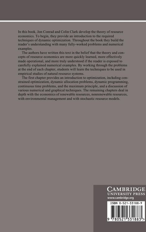 Produktbild: Natural Resource Economics