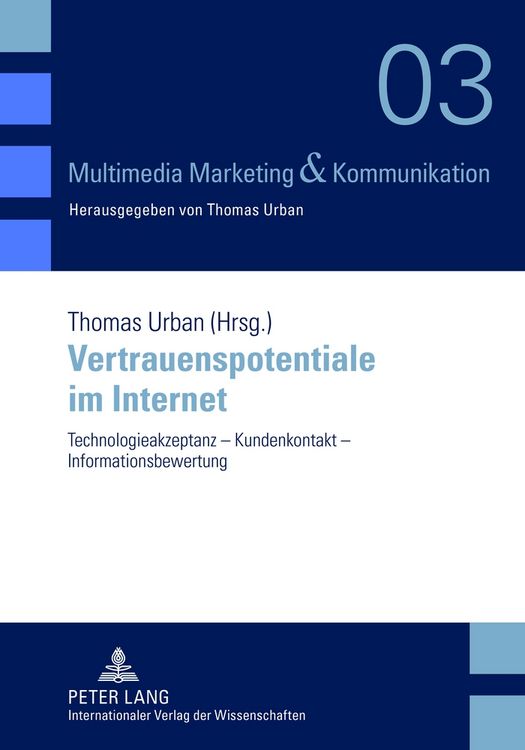 Produktbild: Vertrauenspotentiale im Internet
